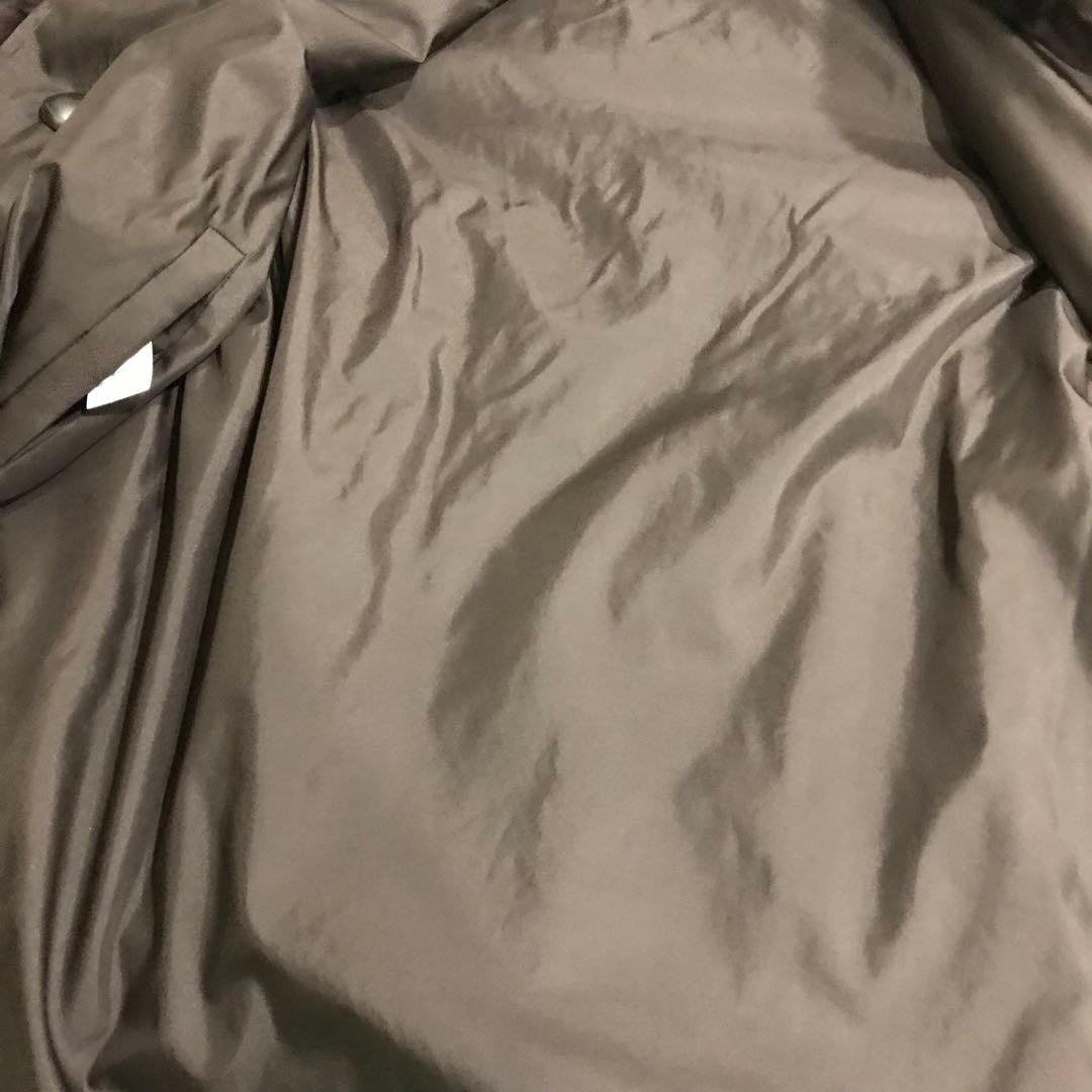 毛皮 リアルファー リス皮 シルク コート 本革 高級 美品 ブラウン フリー