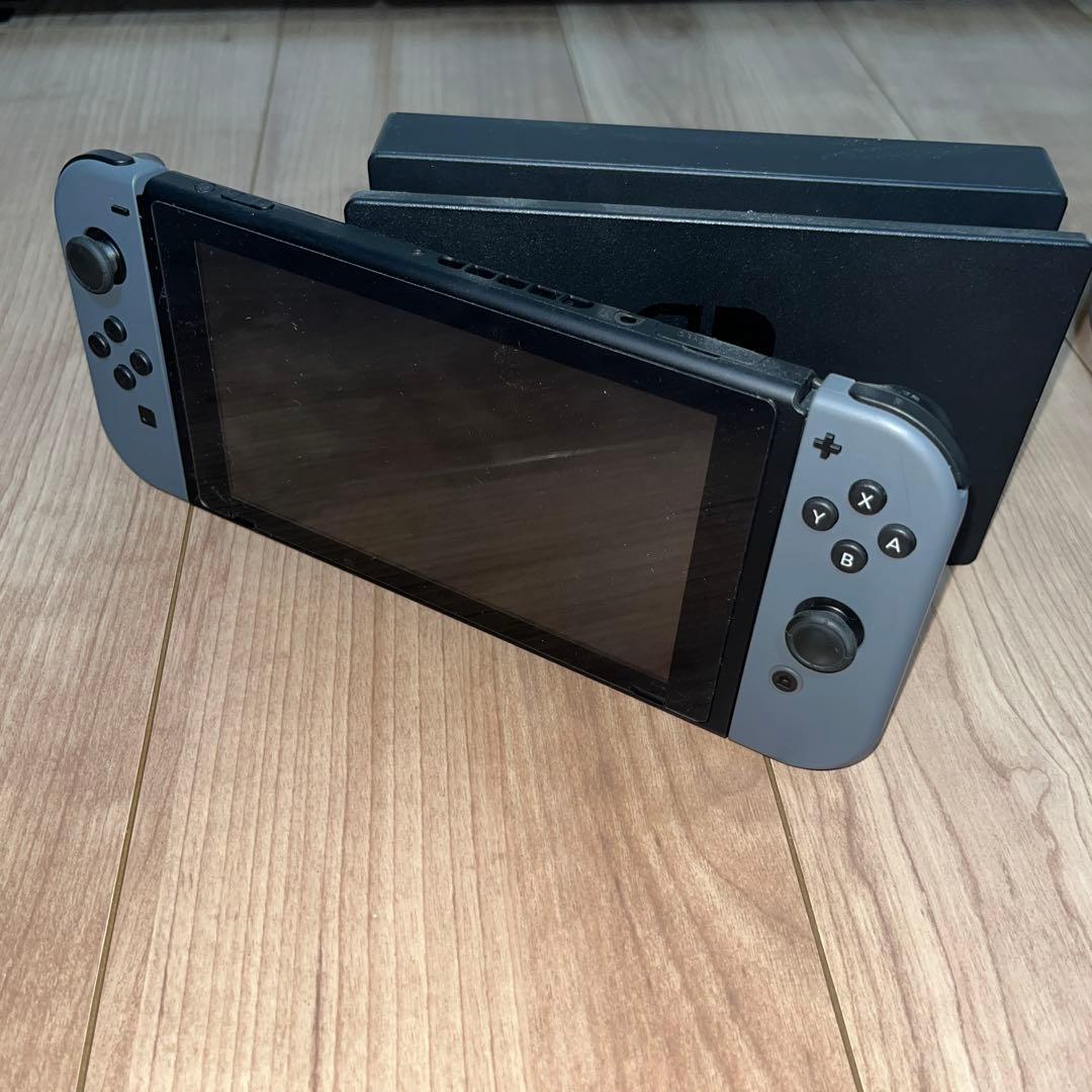 【美品】Nintendo Switch 本体 グレー 付属品あり