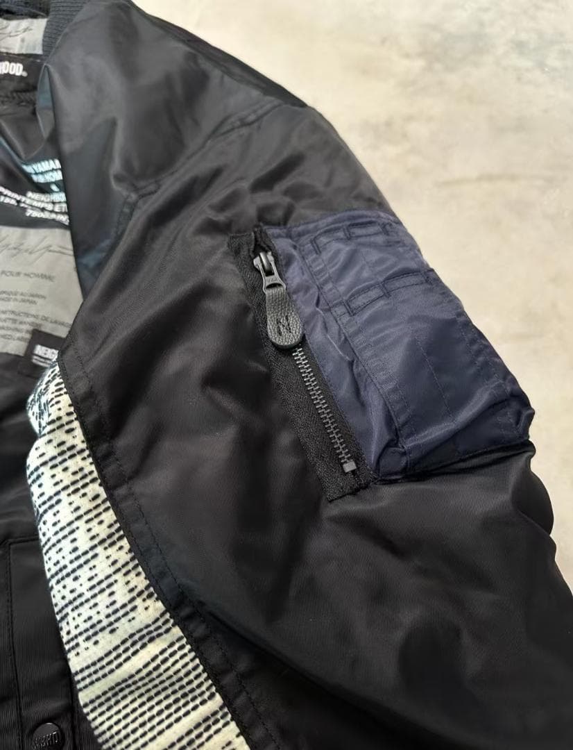 NEIGHBORHOOD x YohjiYamamoto MA-1ジャケットL