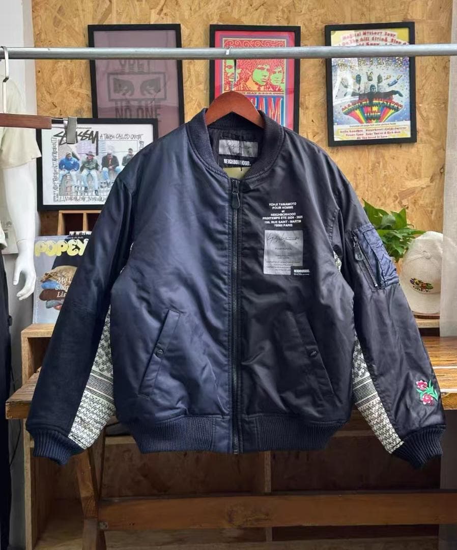 NEIGHBORHOOD x YohjiYamamoto MA-1ジャケットL