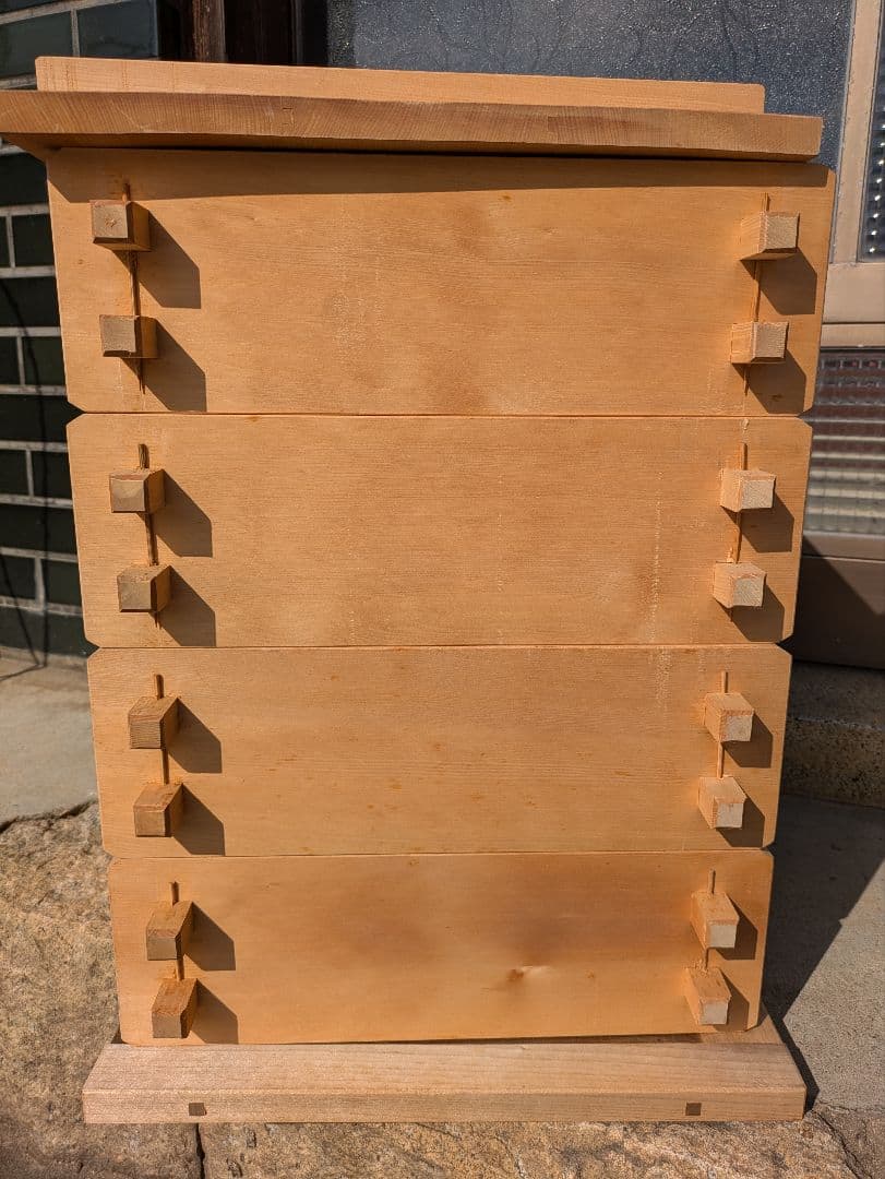 和製 桧角セイロ4段セット