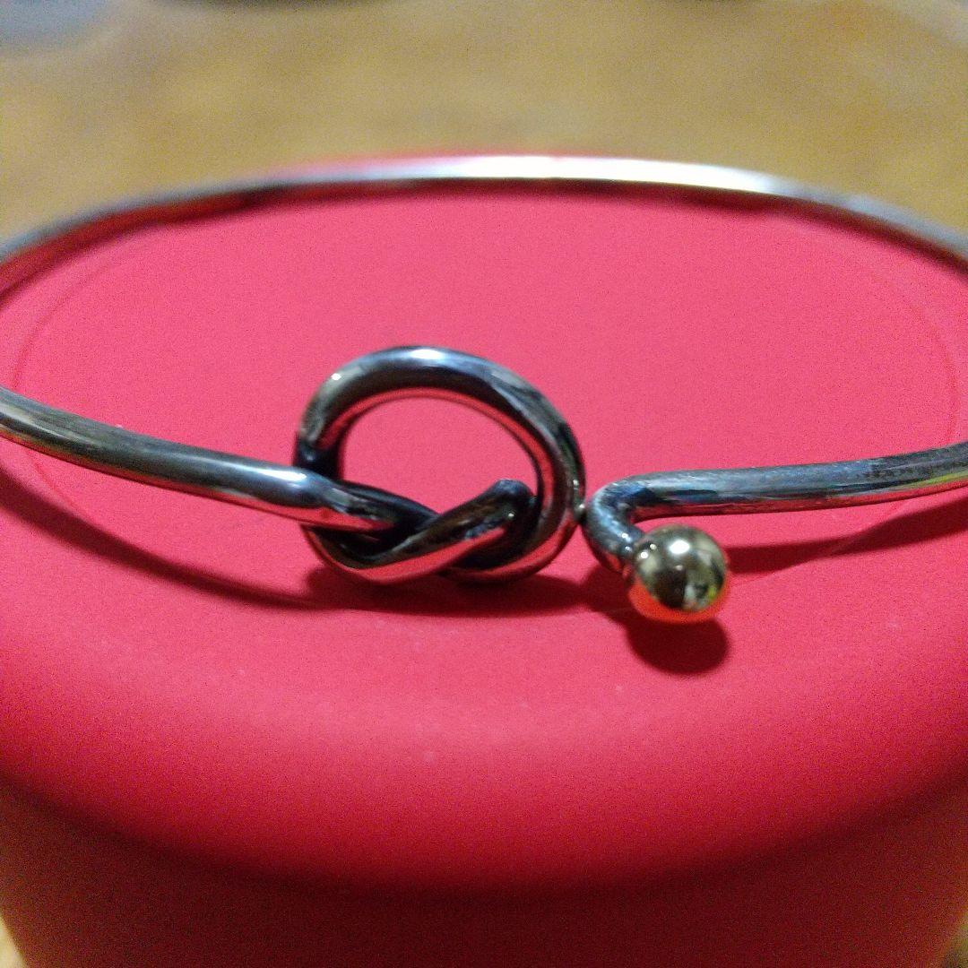 【値下げしました‼️】TIFFANY フック&アイ バングル ラブノット