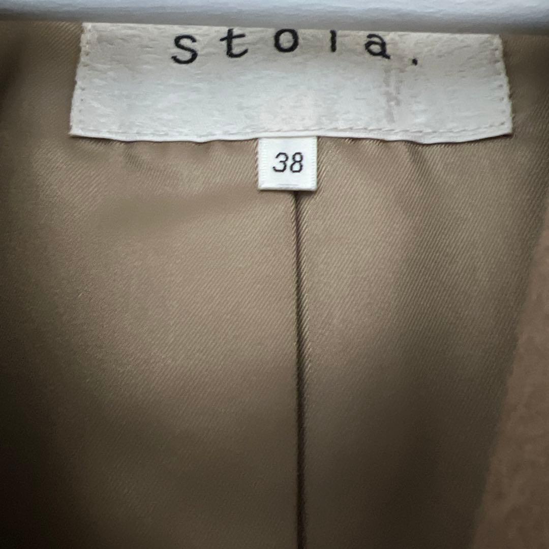 stola. タグ付き新品未使用　ベージュ ダブルブレストコート 38