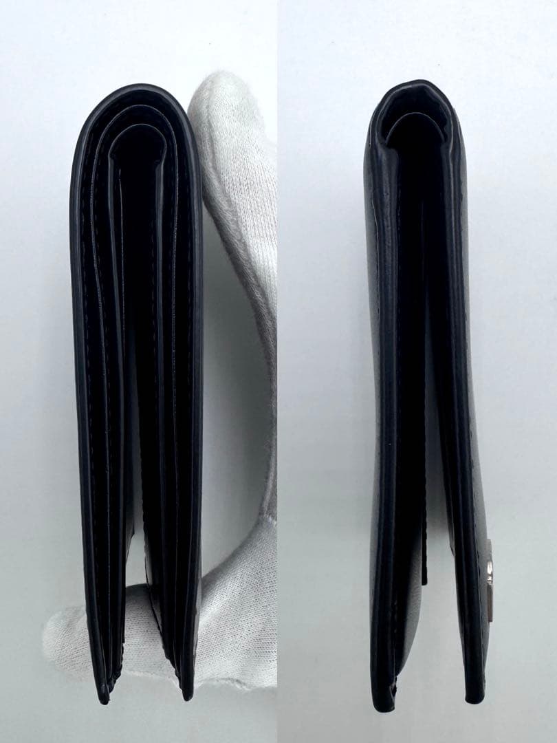 【美品】サンローラン 2つ折り財布 小銭入れ付 YSL 610193 ブラック