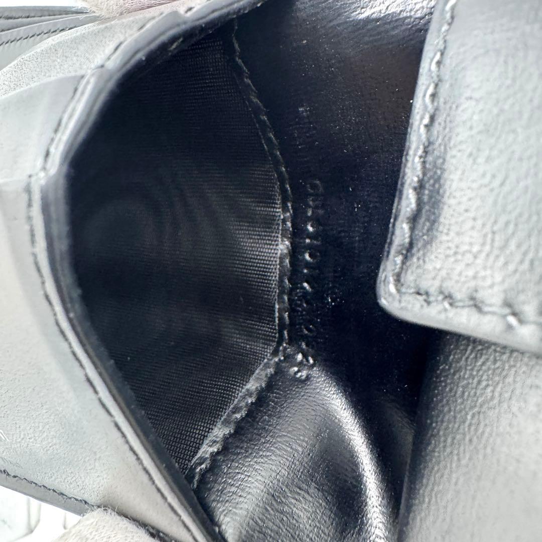 【美品】サンローラン 2つ折り財布 小銭入れ付 YSL 610193 ブラック