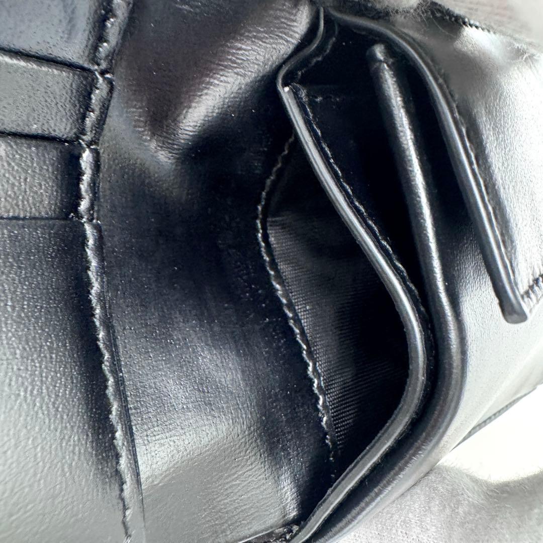 【美品】サンローラン 2つ折り財布 小銭入れ付 YSL 610193 ブラック