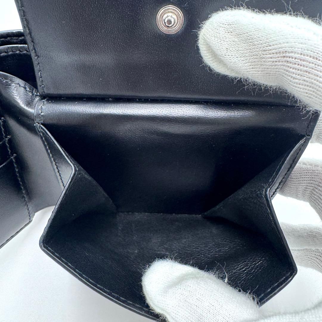 【美品】サンローラン 2つ折り財布 小銭入れ付 YSL 610193 ブラック