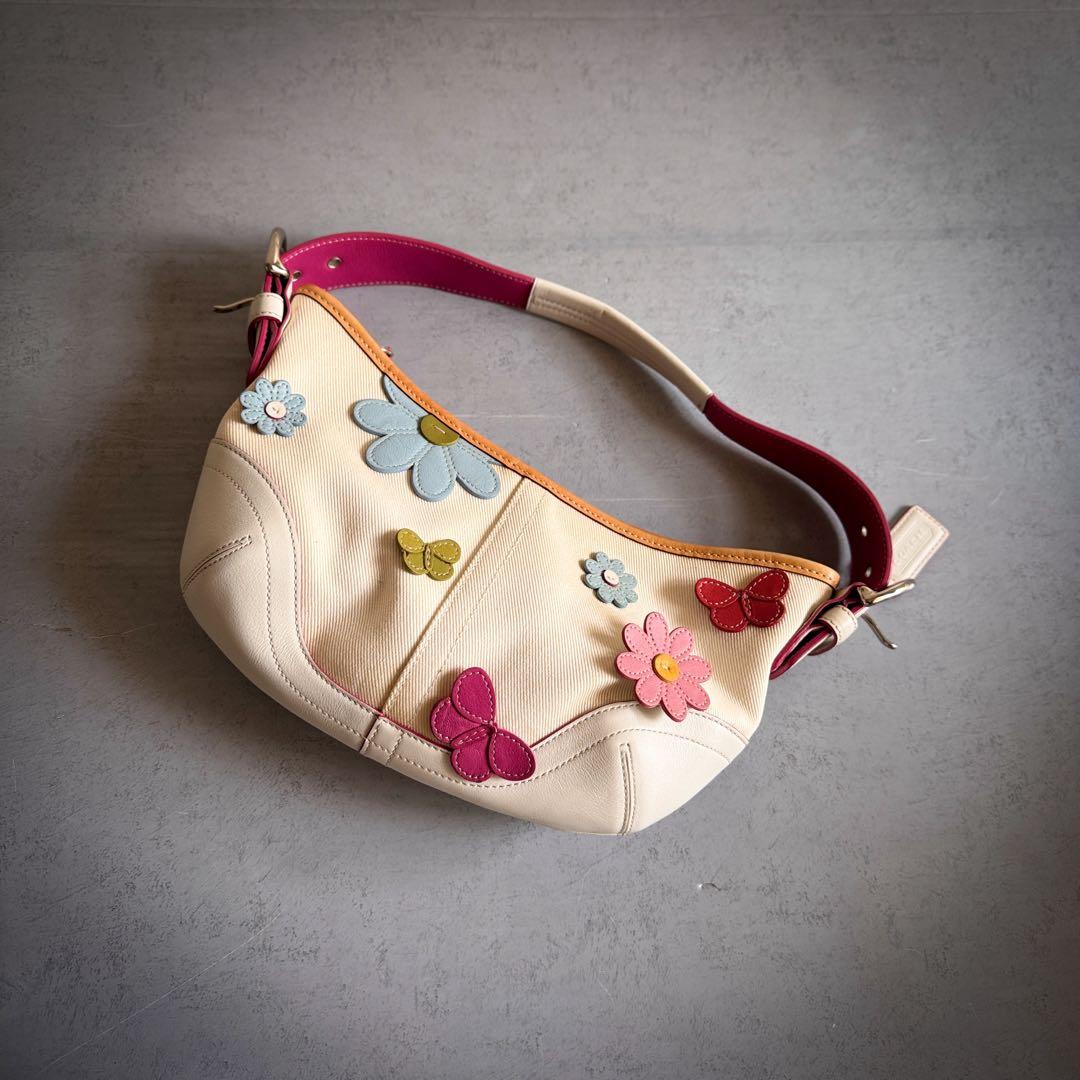 バッグ COACH Mini Hobo One Shoulder Flower Y2K