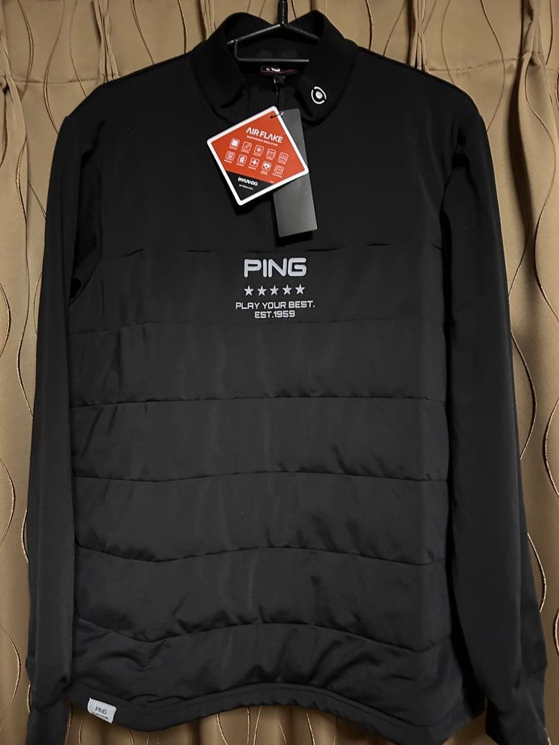 ✳︎✳︎新品未使用✳︎✳︎PING ブラック ハーフジップシャツ