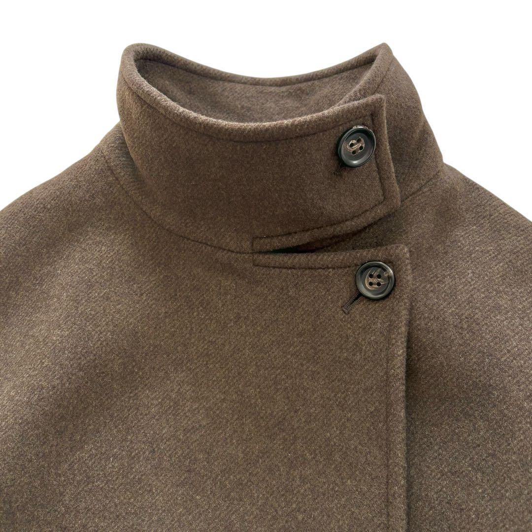 【美品】ジャーナルスタンダード レサージュ マンテコ社 ウール混 ロングコート