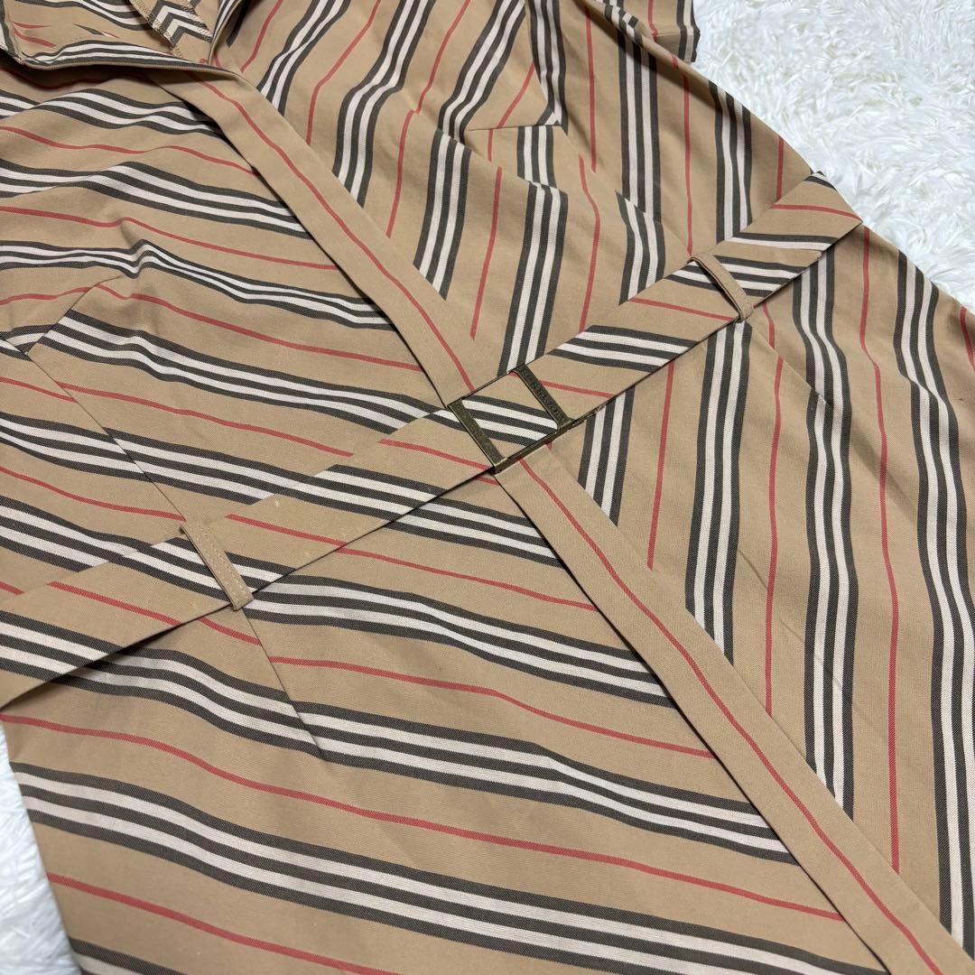 【美品✨大きいサイズ】バーバリーロンドン シャツワンピース ベルト AラインXL