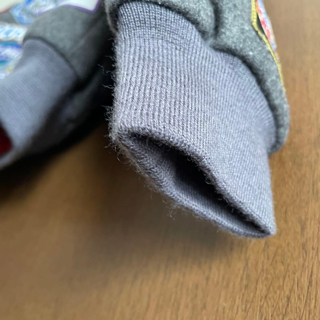 ジェフハミルトン ウールジャケット スタジャン NBA バスケ グレー ワッペン