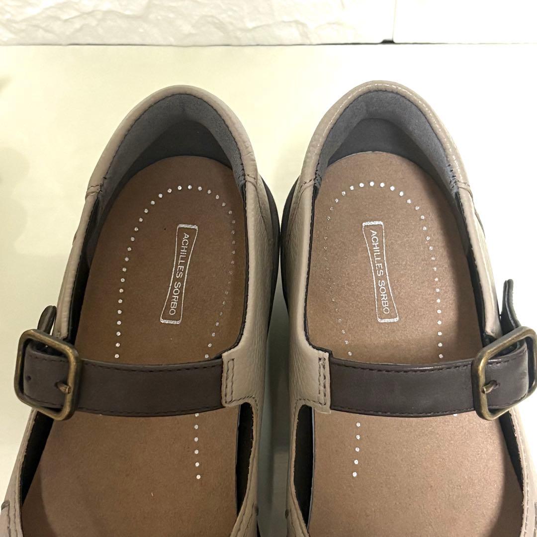 アキレス ソルボ ウェッジソール フラットシューズ メリージェーン 24㎝