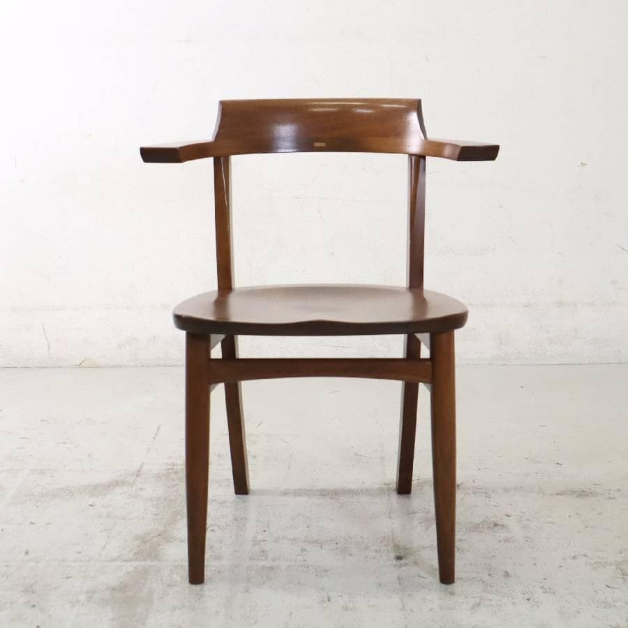 2の1 柏木工 ソフィー ウォルナット無垢材 ダイニングチェア クッション付