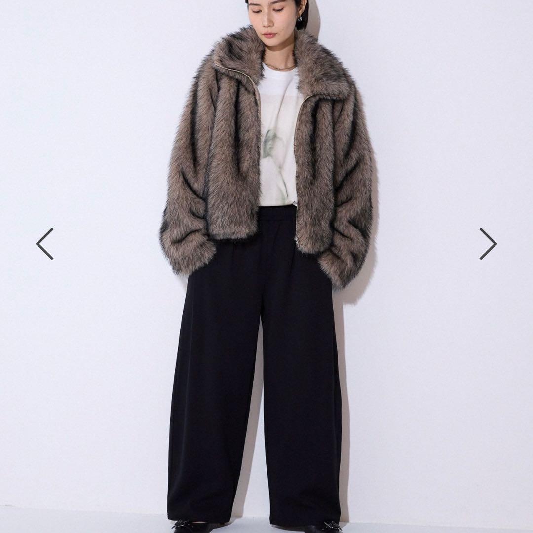 【新品】jeanasis MIXカラーファーブルゾン