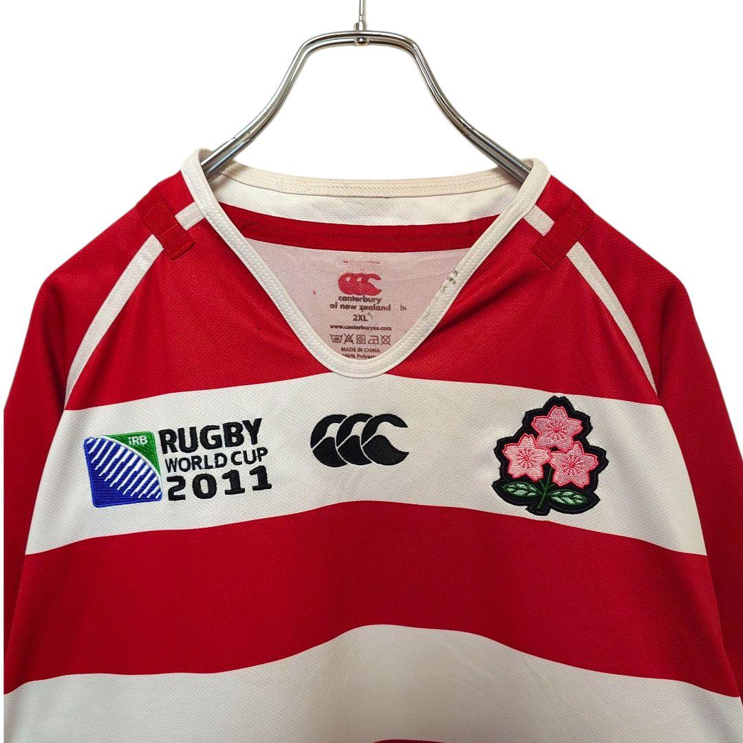 【CANTERBURY】2011 RWC 日本代表 ラガーシャツ A-3388