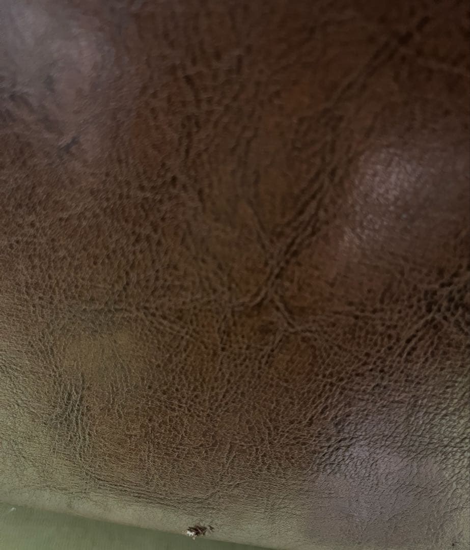 【ささき】ヴィンテージレザー風ソファ ポケットコイルソファー　2人掛け