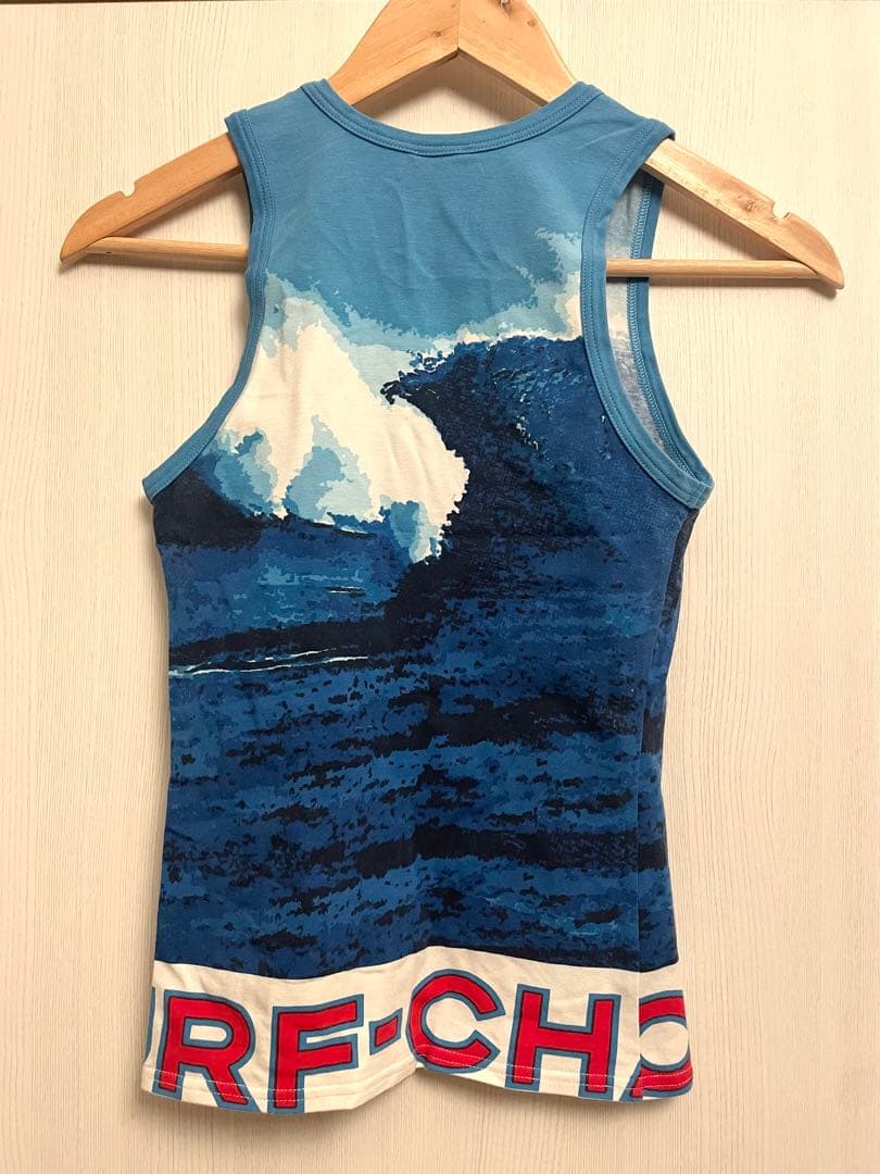 極美品 CHANEL シャネル サーフライン タンクトップ ノースリーブ