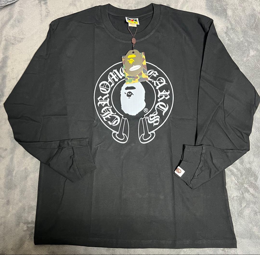 Chrome Hearts A Bathing Ape 長袖　Tシャツ XL