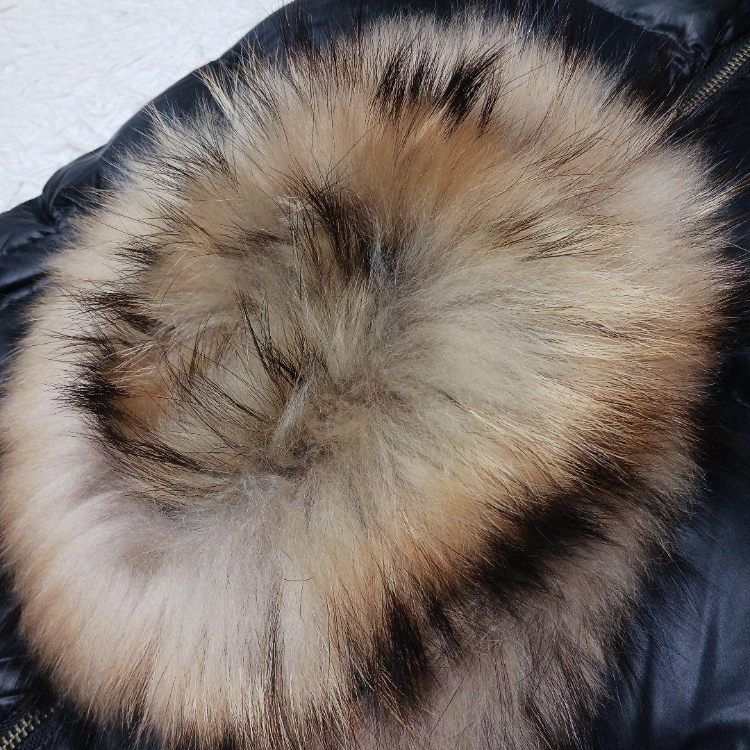 ✨極美品✨セオリー　ファーフード付き　ロングダウンベスト　黒　S