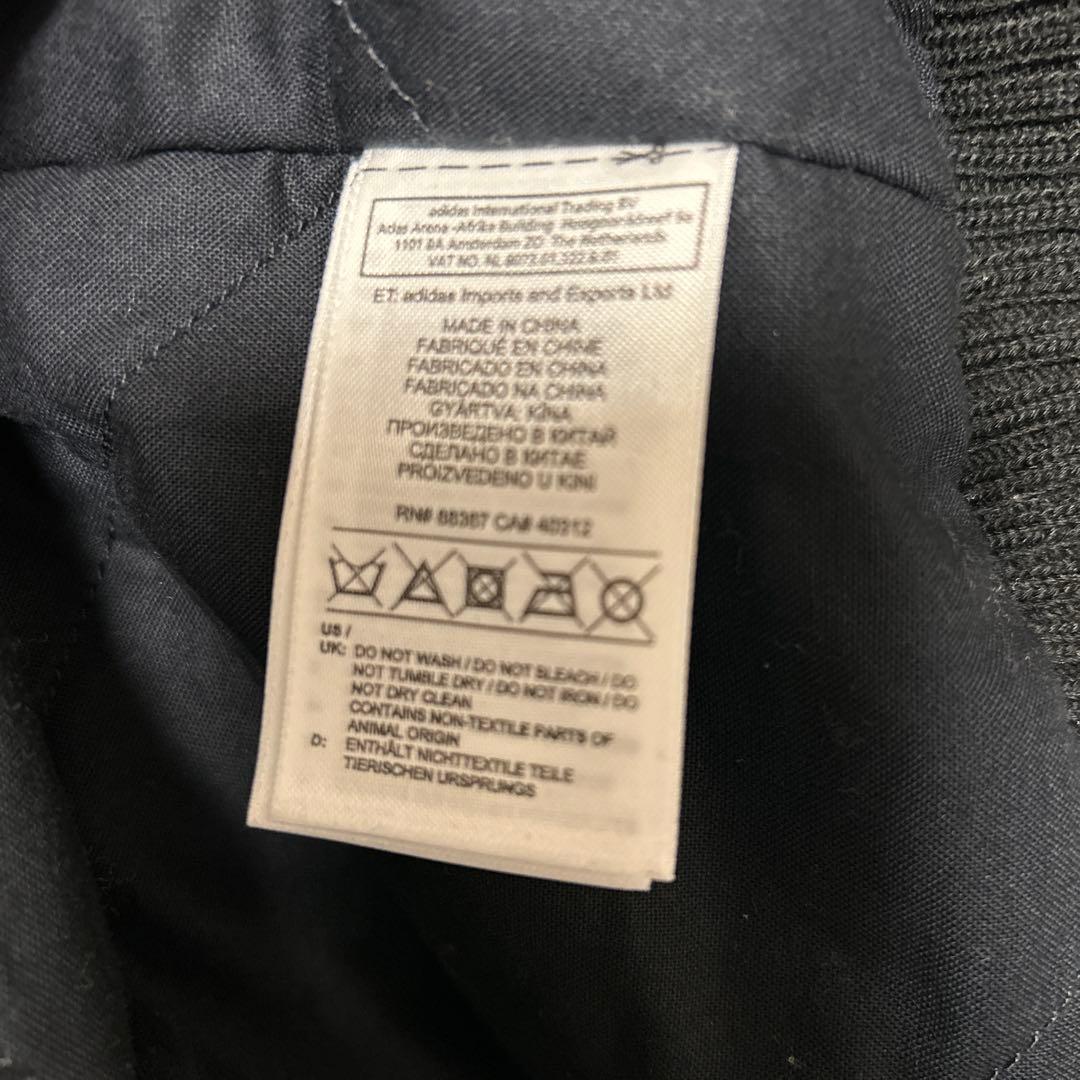 アディダス RUN DMC スタジャン XL 黒 ジャケット レザー風