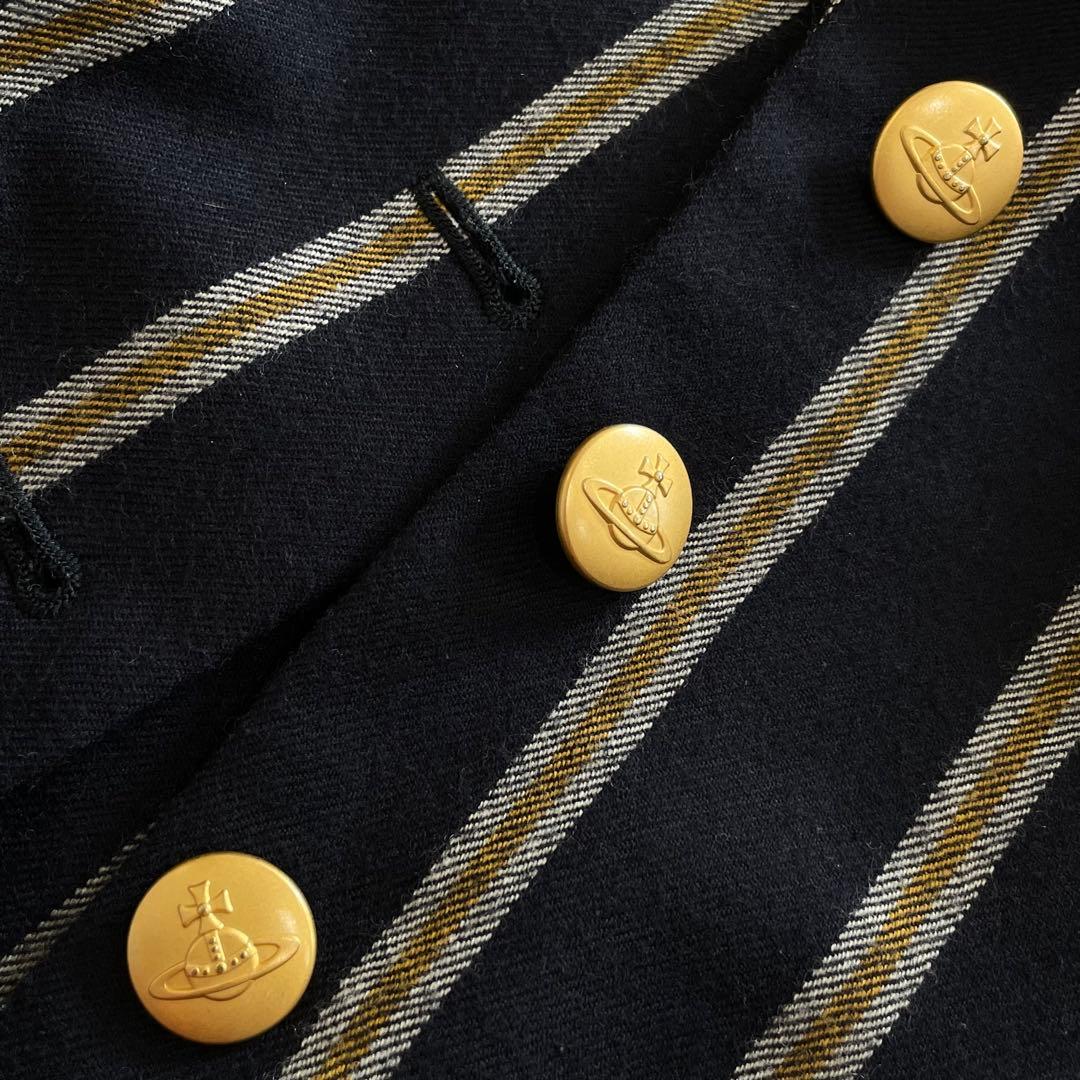 ヴィヴィアンウエストウッド　ラブジャケット　ストライプ　オーブ　金ボタン　日本製