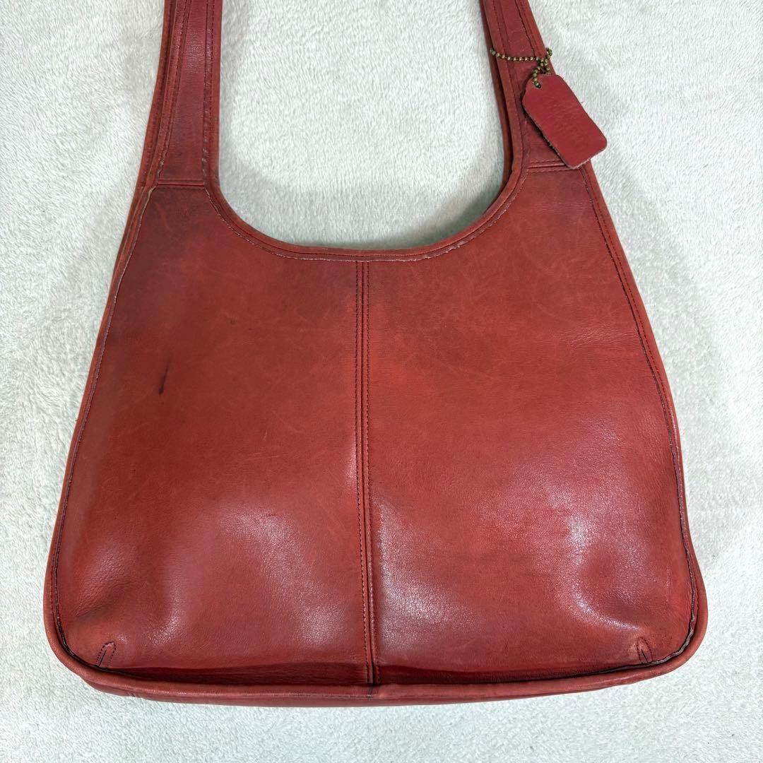 バッグ VINTAGE OLD COACH ERGO SHOPPER RED BAG