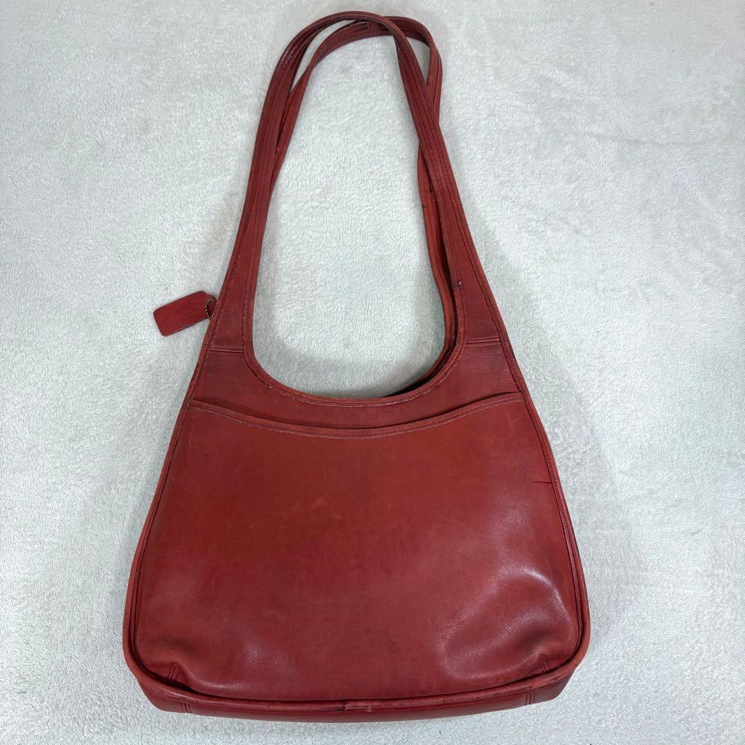 バッグ VINTAGE OLD COACH ERGO SHOPPER RED BAG