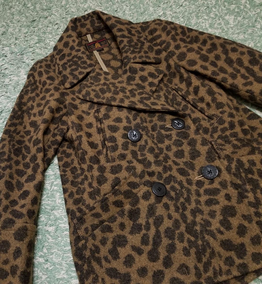 ☆美品☆【Aラインの『Pコート』❕】Wフェイスメルトンの『アルスターカラー』