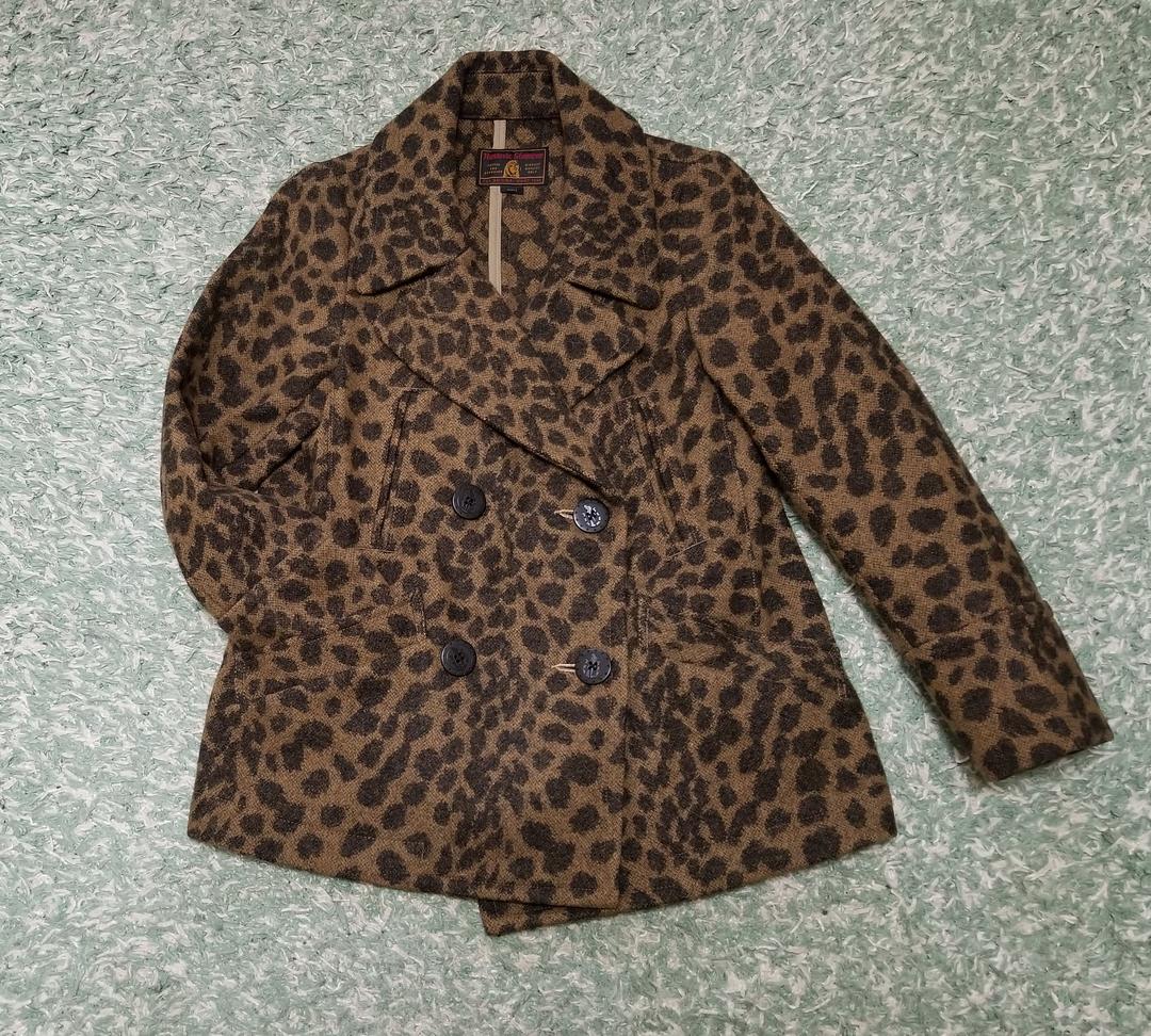 ☆美品☆【Aラインの『Pコート』❕】Wフェイスメルトンの『アルスターカラー』