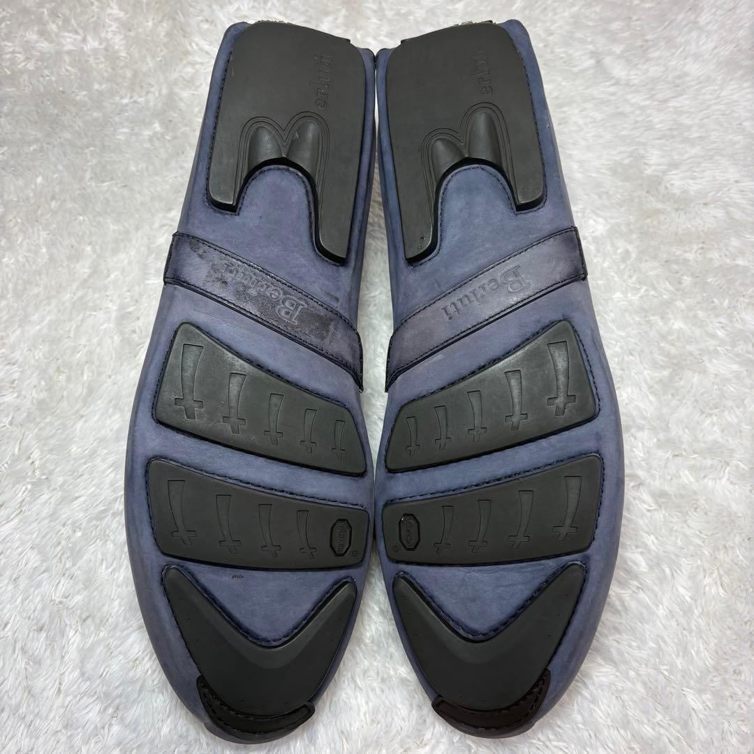 極美品/純正ツリー付 ベルルッティ カリグラフィー ドライビングシューズ 9.5