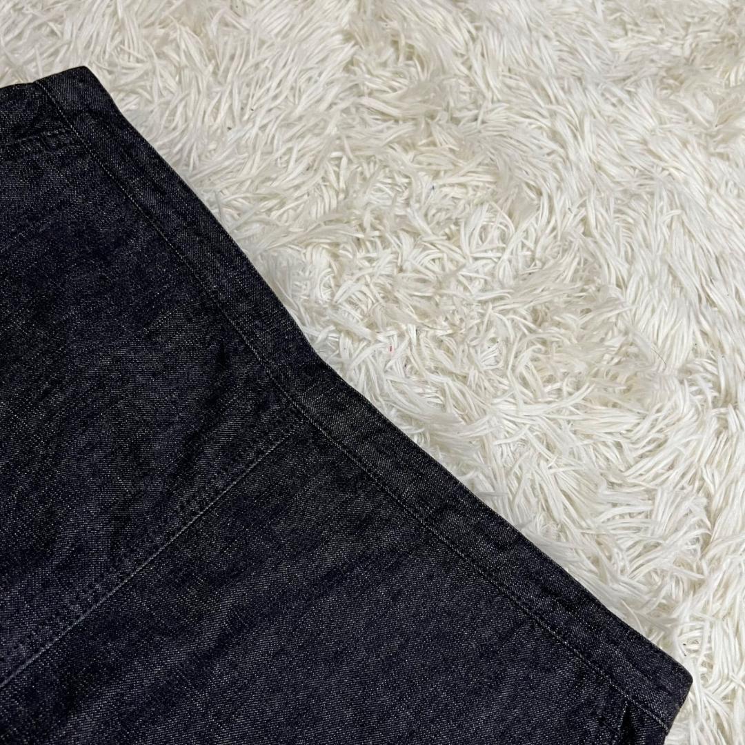 希少✨CHANEL 03A ココマークボタン カシミヤ混 切替 デニムスカート