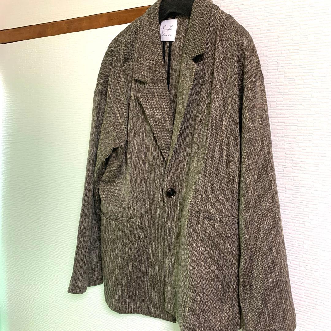 クルーレ crewre ツイーディヘリンボンジャケット