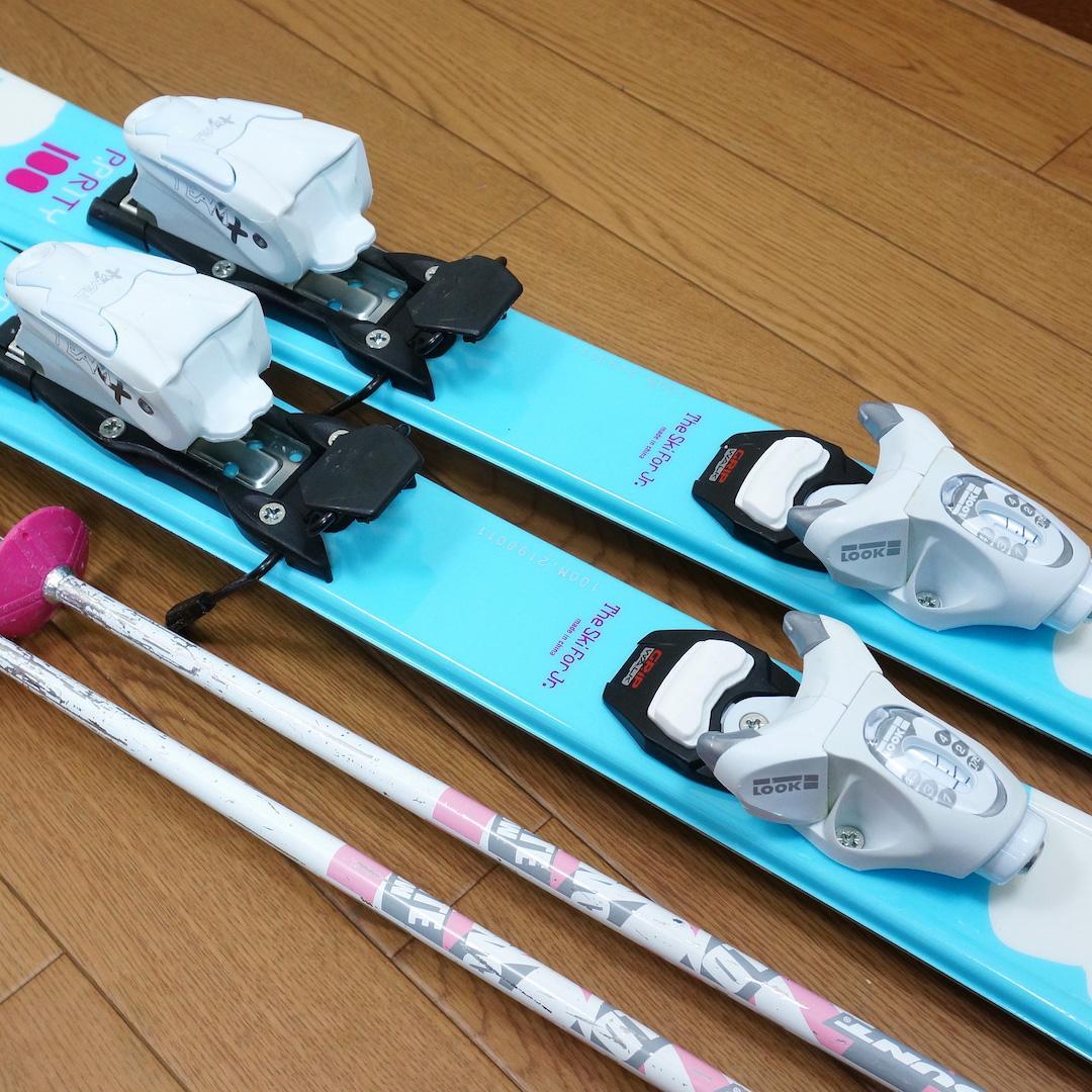 メンテ済 100cm 靴18cm P.PRITY スキーセット