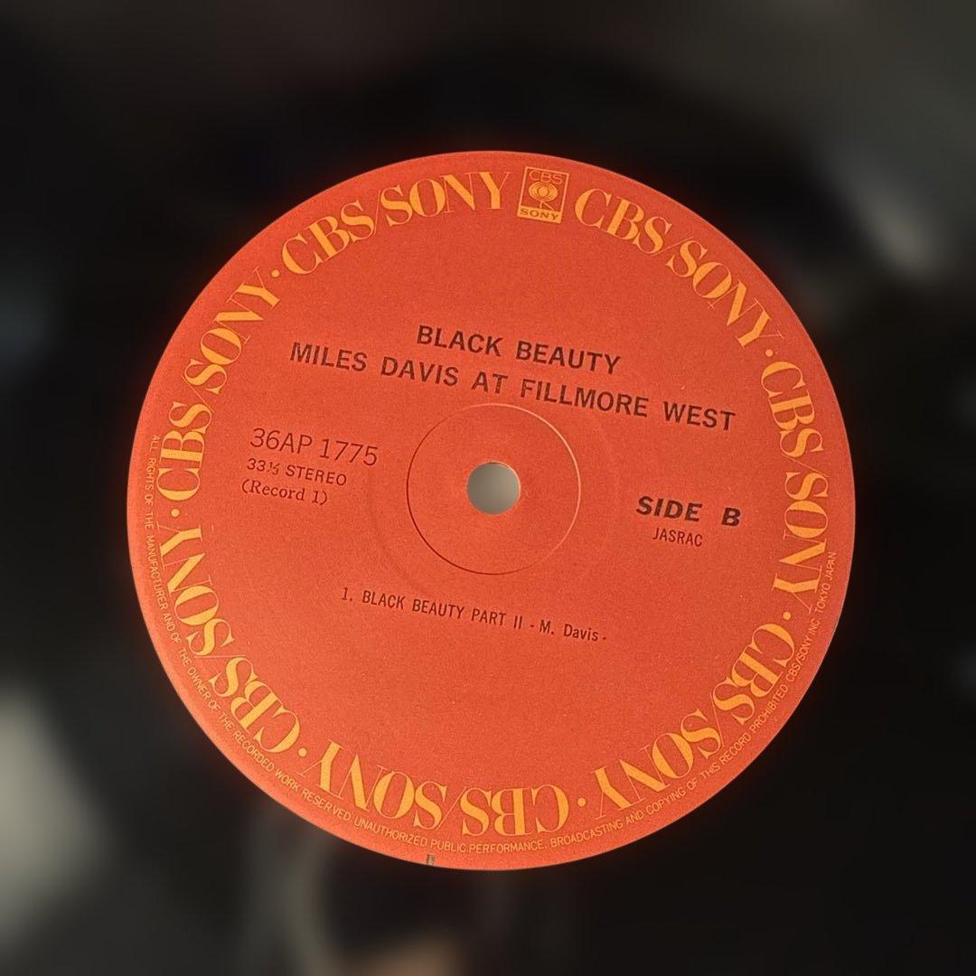 洋楽 BLACK BEAUTY MILES DAVIS AT FILLMOREWEST