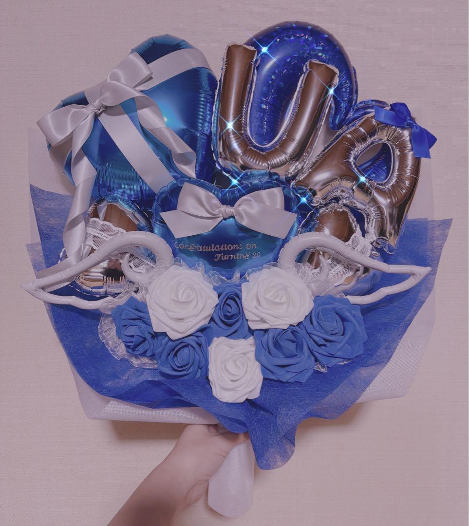 成人式ブーケ　オーダー　バルーンブーケ　バルーンギフト　花束　推し　生誕祭