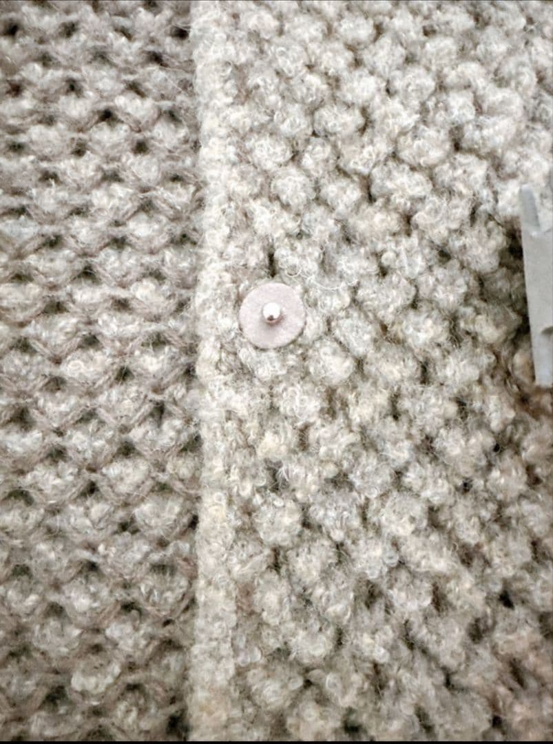 未使用　ファビアナフィリッピ　アルパカ軽くて暖かいニットジレ　グレージュ