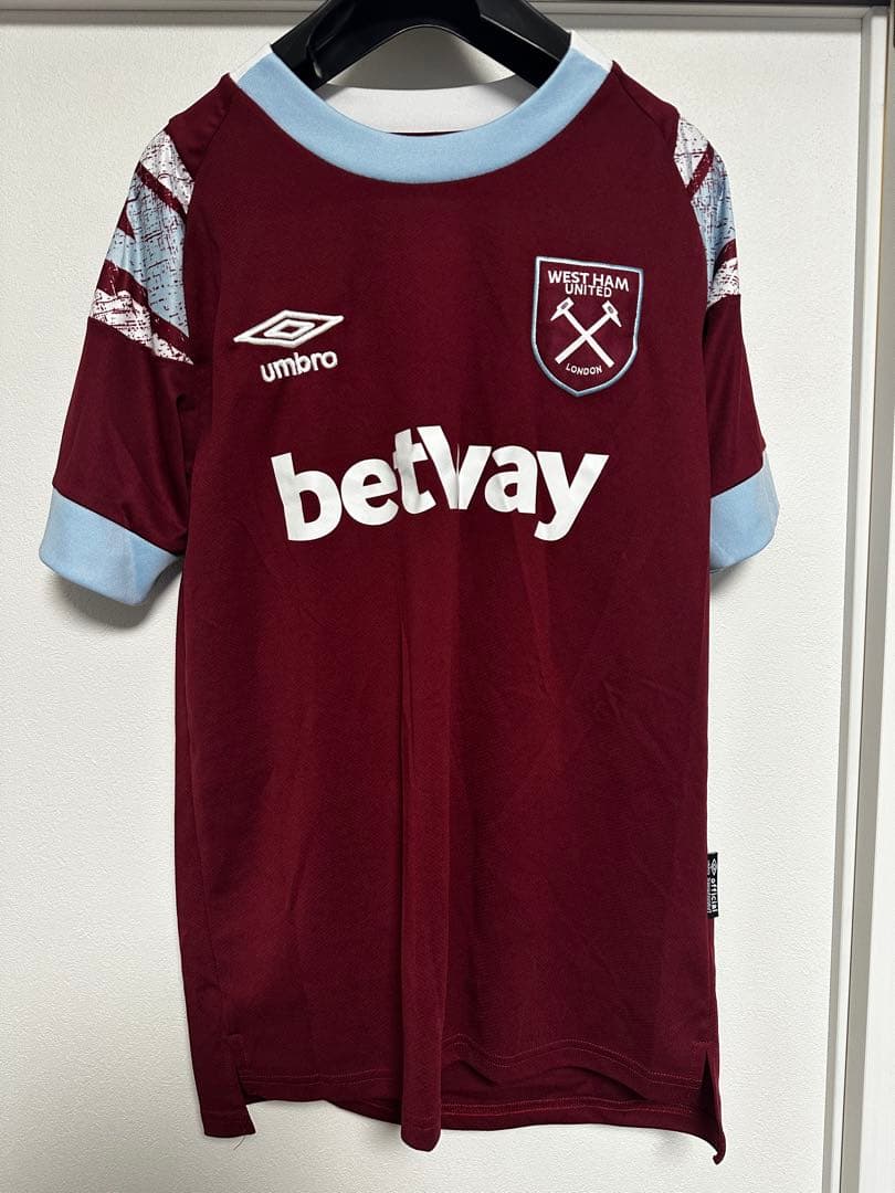 ウェストハムユナイテッド ライス 41 2022/23シーズンホームユニフォーム