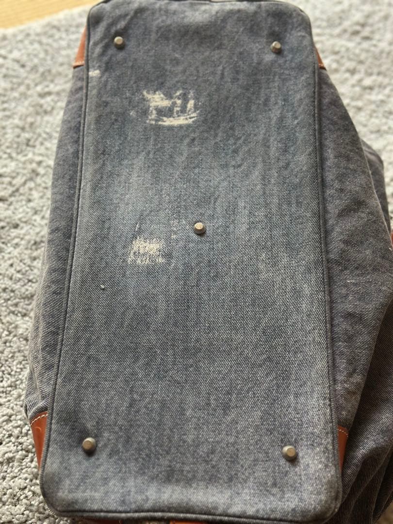 zoyデニムレザーボストンバッグ