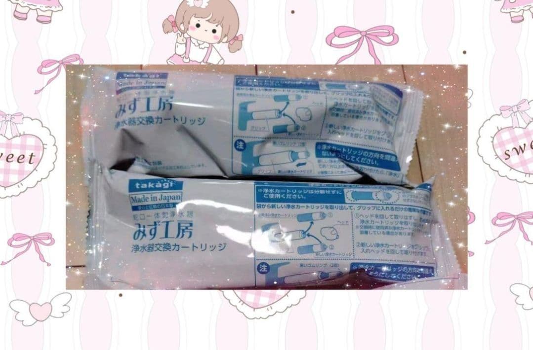 ２本　タカギ みず工房 浄水器用カートリッジ高除去+にごり除去タイプJC0037