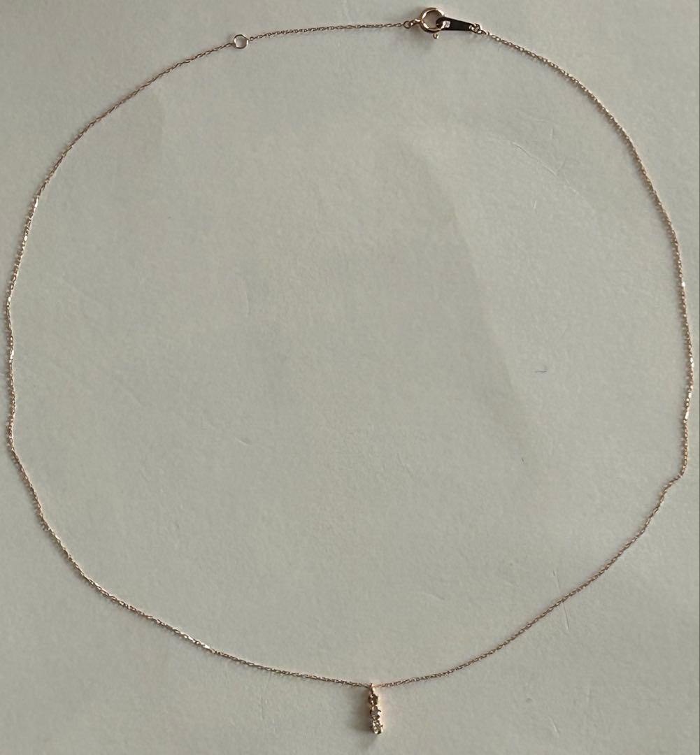 K10 PG ダイヤモンド　0.04ct ネックレス