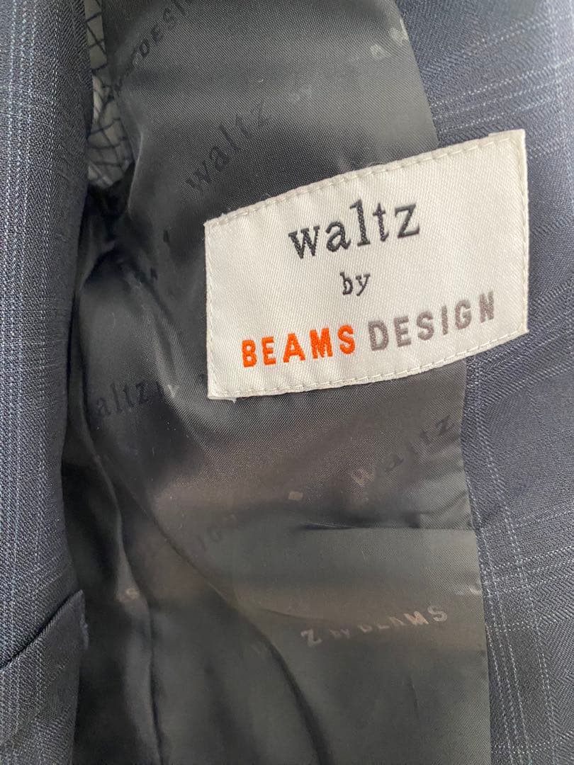 ネイビー チェック柄 スーツセット