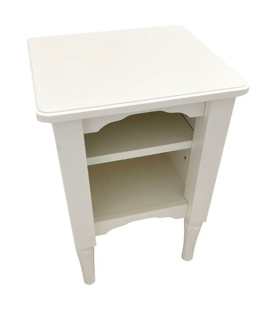 本日中値下げ　フランフラン　ミーオ　ナイトテーブル　ホワイト