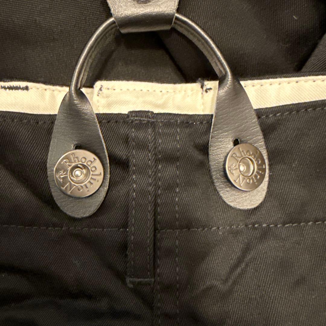 大幅に値下げ‼️ロドリリオン　ブラックサスペンダー付きワイドレッグサロペット