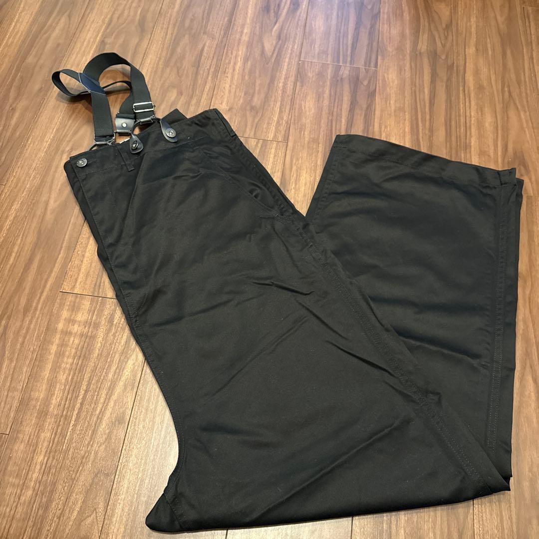 大幅に値下げ‼️ロドリリオン　ブラックサスペンダー付きワイドレッグサロペット