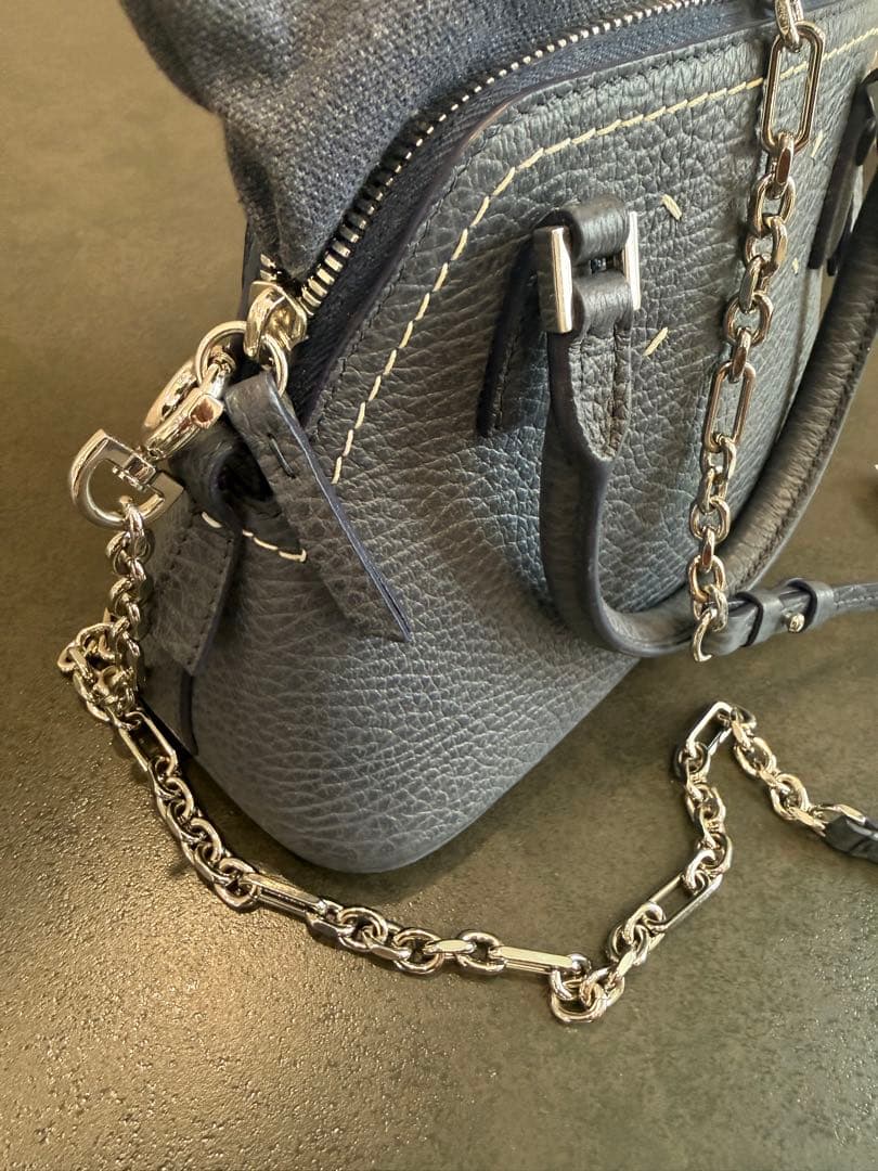 【ささこ】Maison Margiela 5AC ミニバック　ネイビー