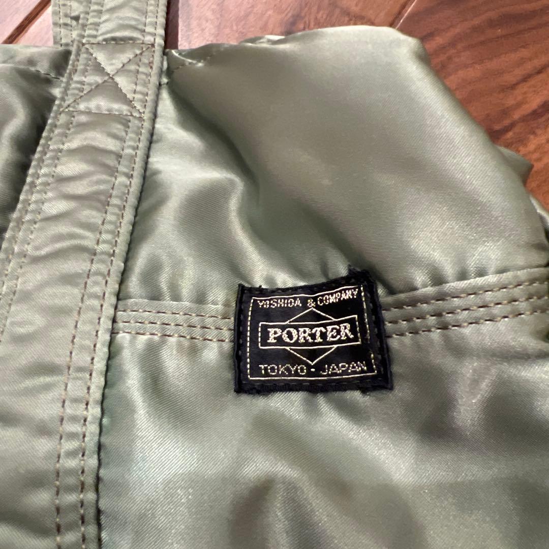 PORTER オリーブグリーン ミニドラムバッグ