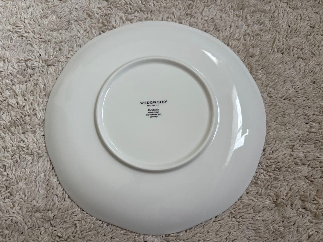  花と鳥の皿 ４枚セット