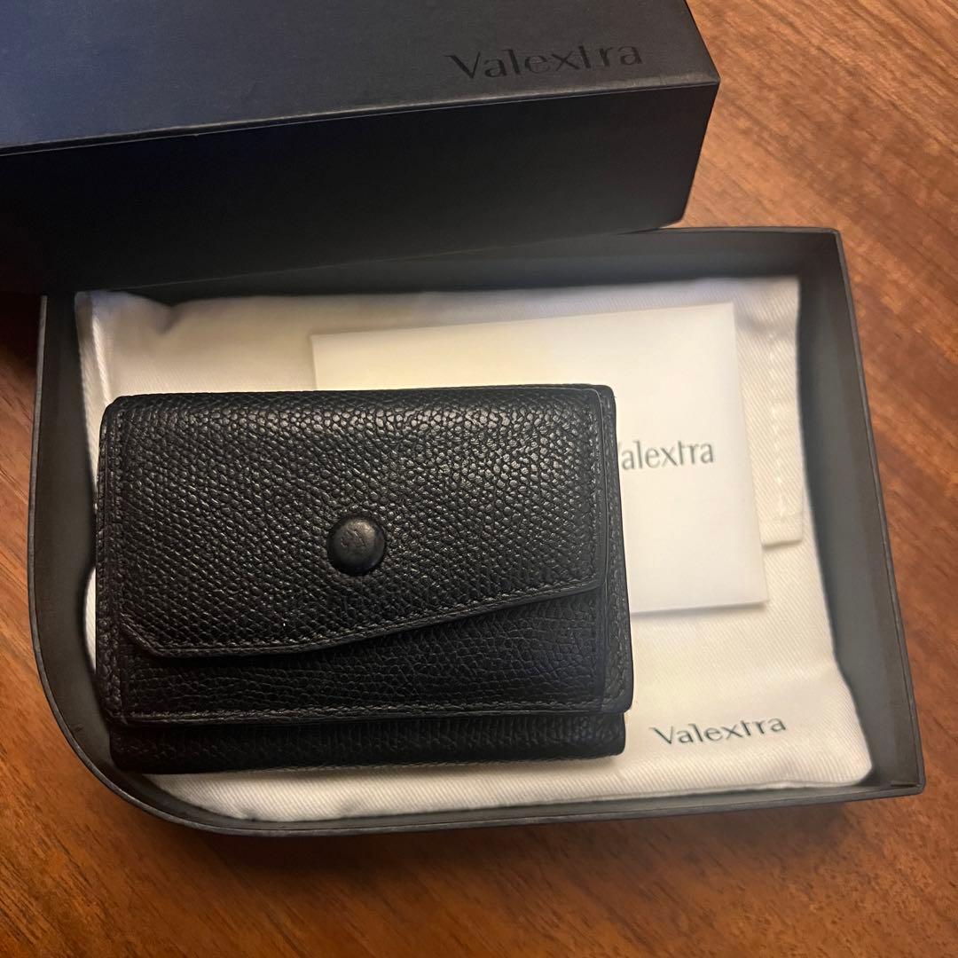 Valextra 3つ折り 財布 コンパクト パース 美品
