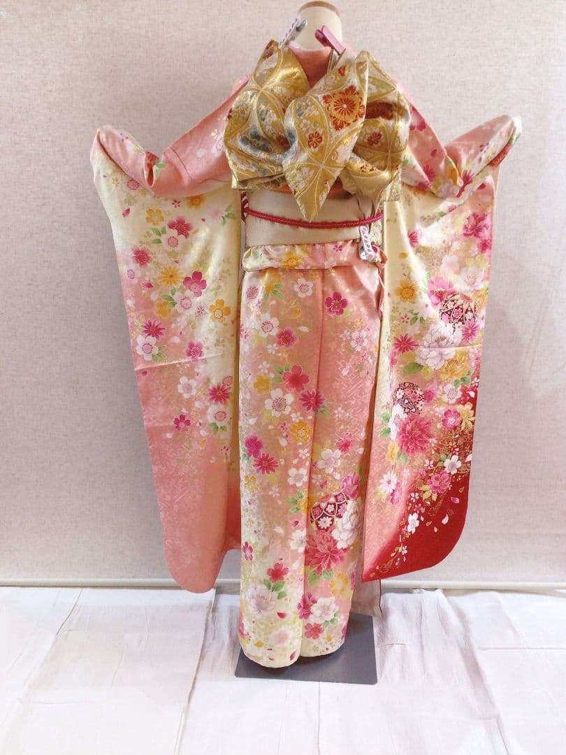 振袖フルセット　ピンク